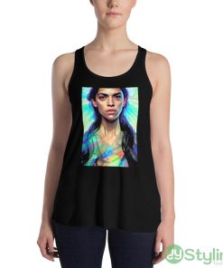 Trippy Political Vibes 34 Funny T Shirt - 8800 Women's Flowy Racerback Tank