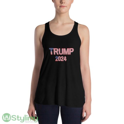 Trump 2024 Design 4 Funny T Shirt - 8800 Women's Flowy Racerback Tank