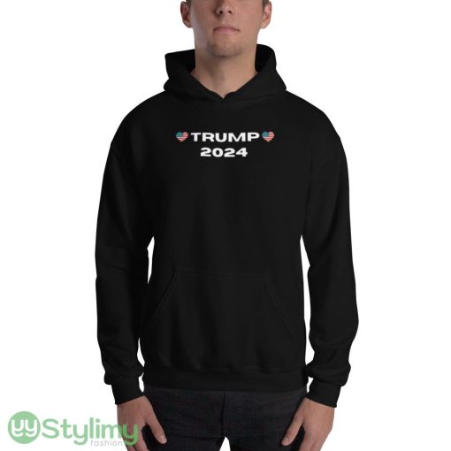 TRUMP 2024 Design 40 Funny T Shirt - 18500 Unisex Heavy Blend Hooded Sweatshirt