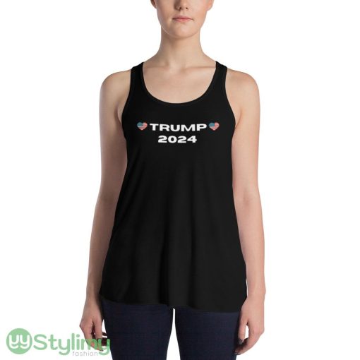 TRUMP 2024 Design 40 Funny T Shirt - 8800 Women's Flowy Racerback Tank