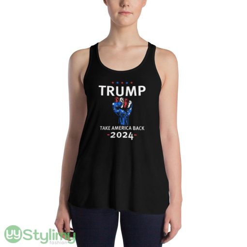 Trump 2024 Design 41 Funny T Shirt - 8800 Women's Flowy Racerback Tank