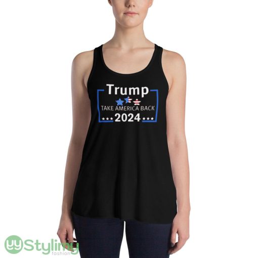 Trump 2024 Design 42 Funny T Shirt - 8800 Women's Flowy Racerback Tank