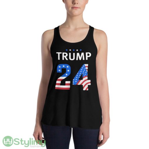 Trump 2024 Design 44 Funny T Shirt - 8800 Women's Flowy Racerback Tank