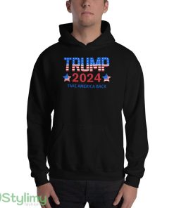 Trump 2024 Design 47 Funny T Shirt - 18500 Unisex Heavy Blend Hooded Sweatshirt