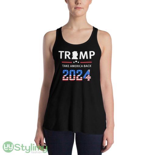 Trump 2024 Design 48 Funny T Shirt - 8800 Women's Flowy Racerback Tank