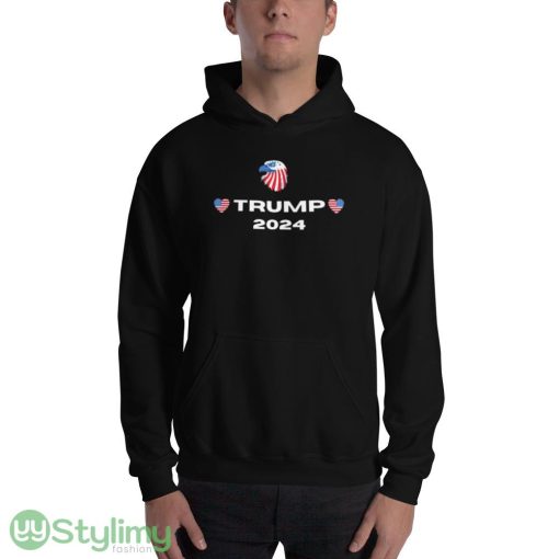 trump 2024 Design 54 Funny T Shirt - 18500 Unisex Heavy Blend Hooded Sweatshirt