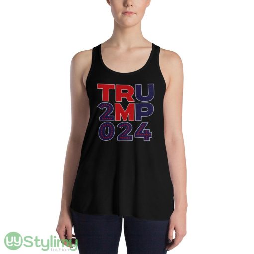 Trump 2024 Design 55 Funny T Shirt - 8800 Women's Flowy Racerback Tank