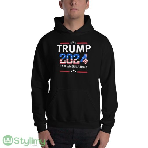 Trump 2024 Design 56 Funny T Shirt - 18500 Unisex Heavy Blend Hooded Sweatshirt