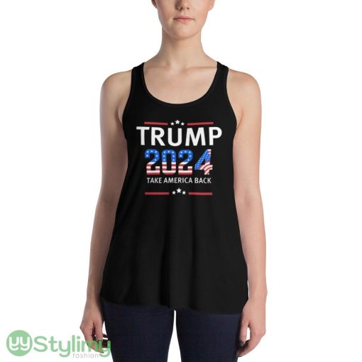 Trump 2024 Design 56 Funny T Shirt - 8800 Women's Flowy Racerback Tank