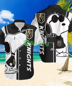 Vegas Golden Knights Snoopy Lover Printed Hawaiian Shirt Product Photo 1