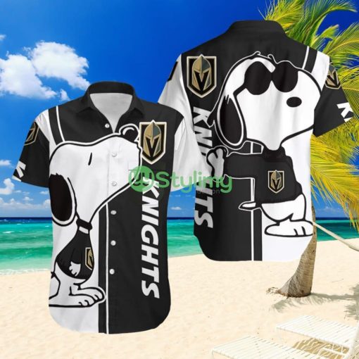 Vegas Golden Knights Snoopy Lover Printed Hawaiian Shirt Product Photo 1