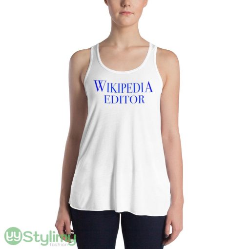 Wikipedia Editor shirt - 8800 Women's Flowy Racerback Tank