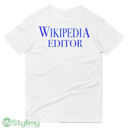 Wikipedia Editor shirt - 980 Lightweight Fashion Short Sleeve T-Shirt