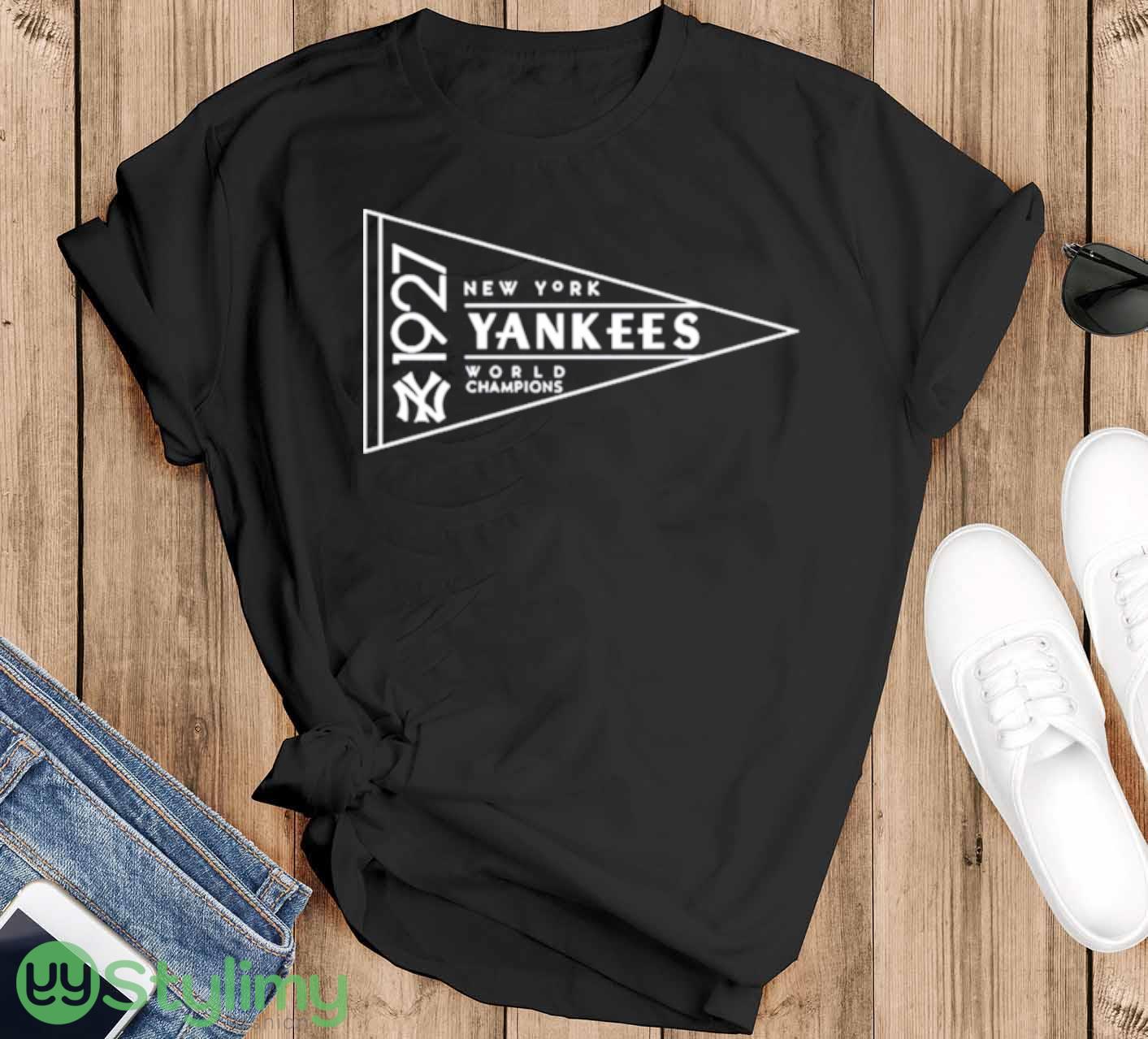 1927 New York Yankees World Champions T shirt 8 1927 New York Yankees World Champions T shirt - Black T-Shirt