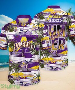 Albany Great Danes NCAA3 Flower Summer Vacation Hawaiian Shirt Product Photo 1