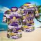 Albany Great Danes NCAA3 Flower Summer Vacation Hawaiian Shirt Product Photo 2
