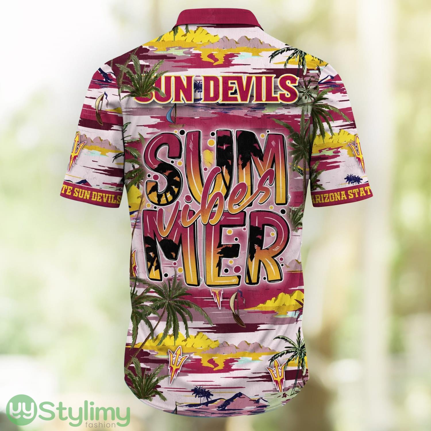 Arizona State Sun Devils NCAA2 Flower Summer Vacation Hawaiian Shirt 3 Arizona State Sun Devils NCAA2 Flower Summer Vacation Hawaiian Shirt Product Photo 3