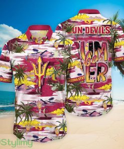 Arizona State Sun Devils NCAA2 Flower Summer Vacation Hawaiian Shirt Product Photo 1