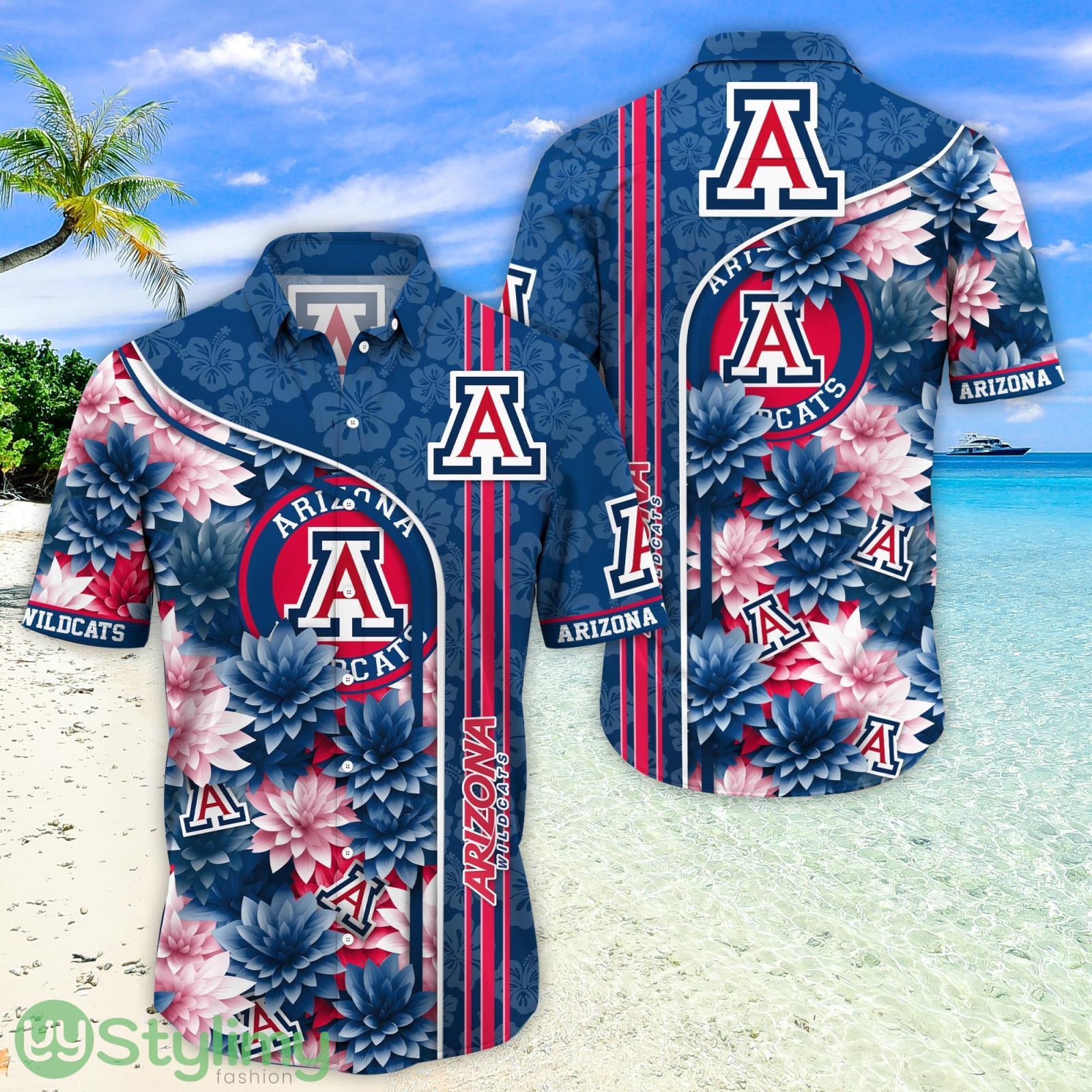 Arizona Wildcats Aloha Hawaiian Shirt Trending Summer Beach Gift 3 Arizona Wildcats Hawaiian Shirt Trending Summer. Gift For Fan H51333 Product Photo 1