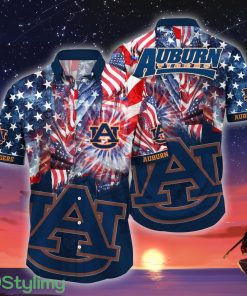 Auburn Tigers NCAA1 US Flag Independence Day Hawaiian Shirt For Men And Women Product Photo 1