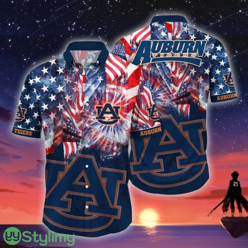 Auburn Tigers NCAA1 US Flag Independence Day Hawaiian Shirt For Men And Women Product Photo 1