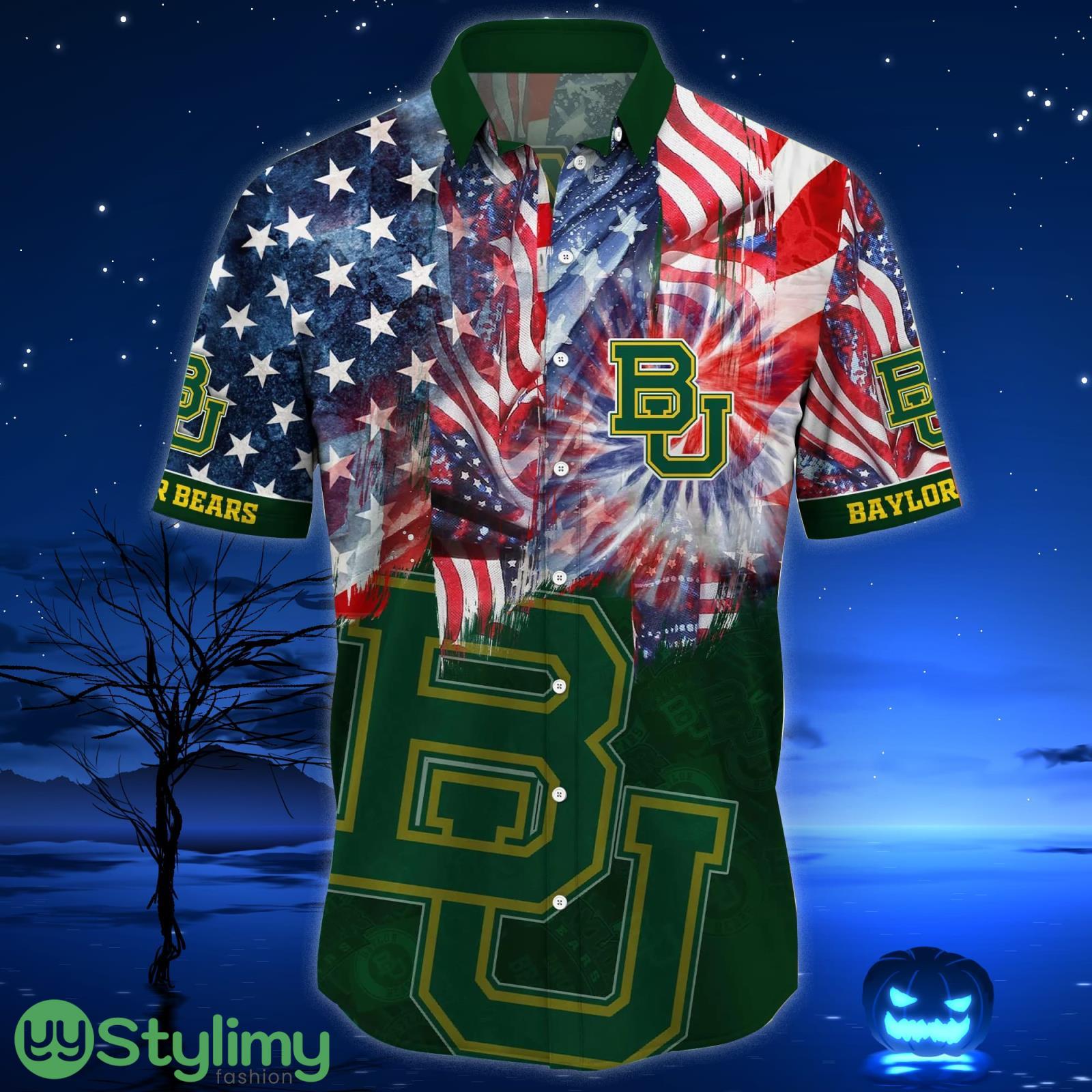 Baylor Bears NCAA2 US Flag Independence Day Hawaiian Shirt For Men And Women 2 Baylor Bears NCAA2 US Flag Independence Day Hawaiian Shirt For Men And Women Product Photo 2