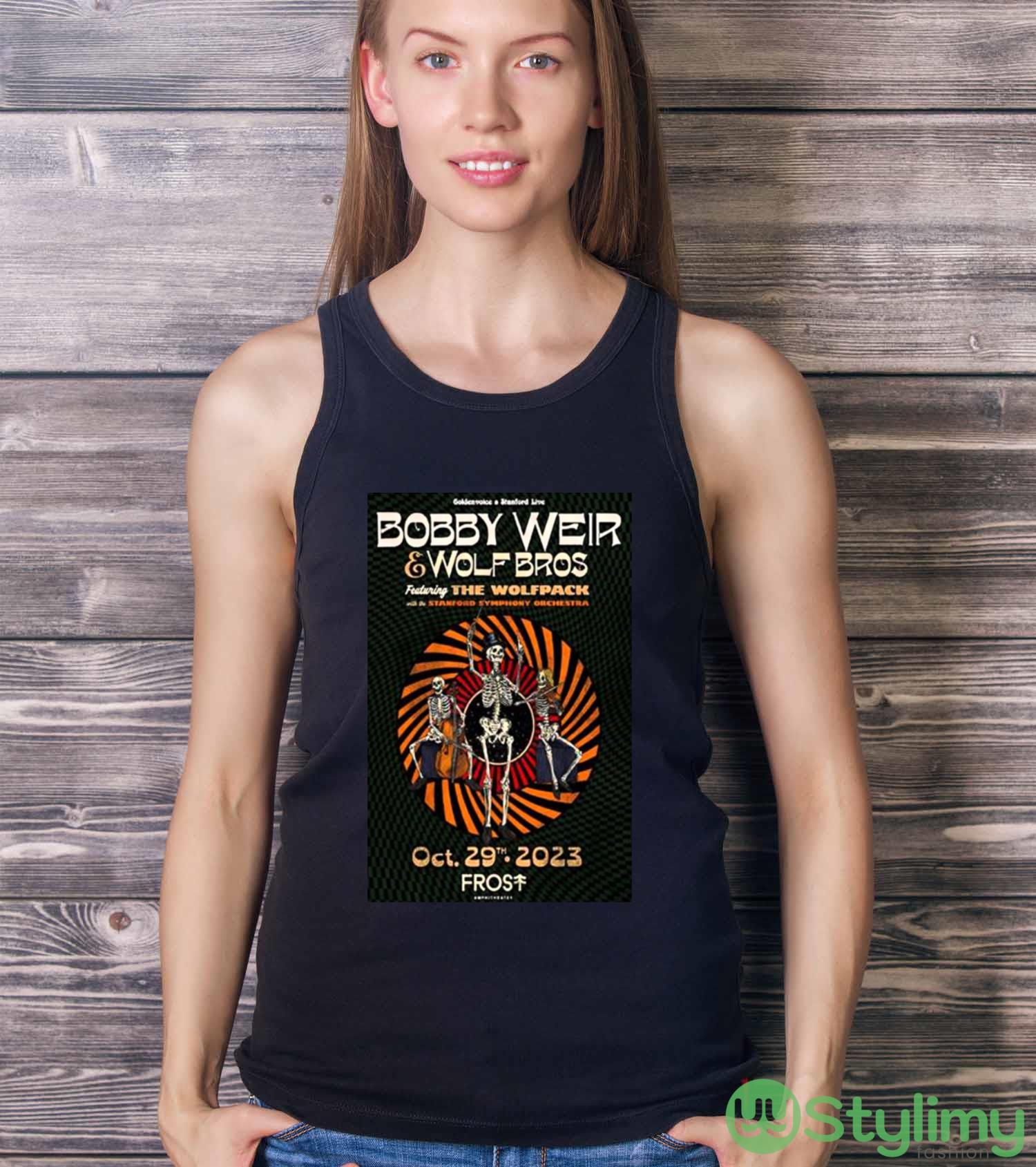 Bobby Weir & Wolf Bros 2023 Outlaw Music Festival Tour Frost Amphitheater Stanford shirt 9 Bobby Weir & Wolf Bros 2023 Outlaw Music Festival Tour Frost Amphitheater Stanford shirt - Ladies Tank Top