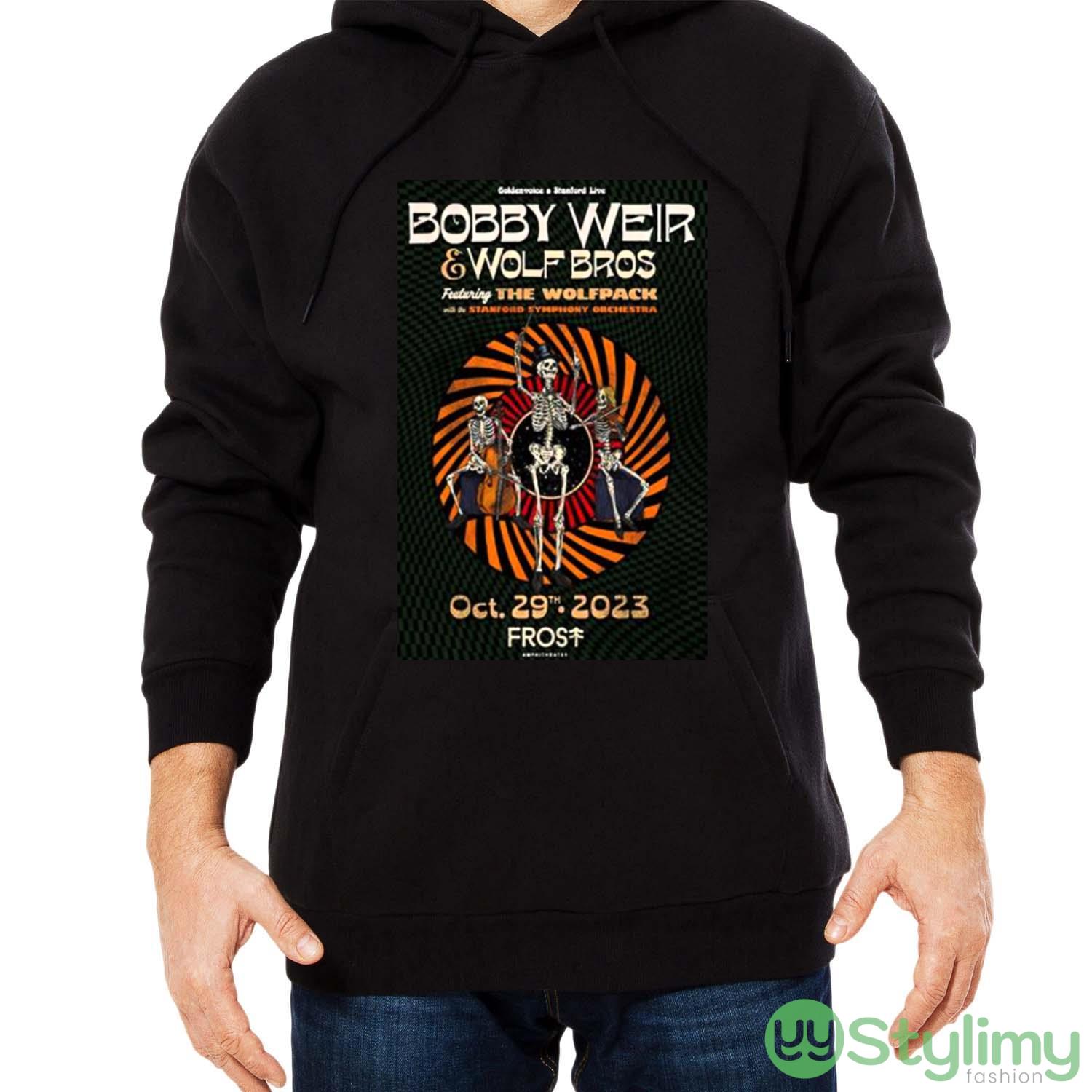 Bobby Weir & Wolf Bros 2023 Outlaw Music Festival Tour Frost Amphitheater Stanford shirt 4 Bobby Weir & Wolf Bros 2023 Outlaw Music Festival Tour Frost Amphitheater Stanford shirt - Men Black Hoodie
