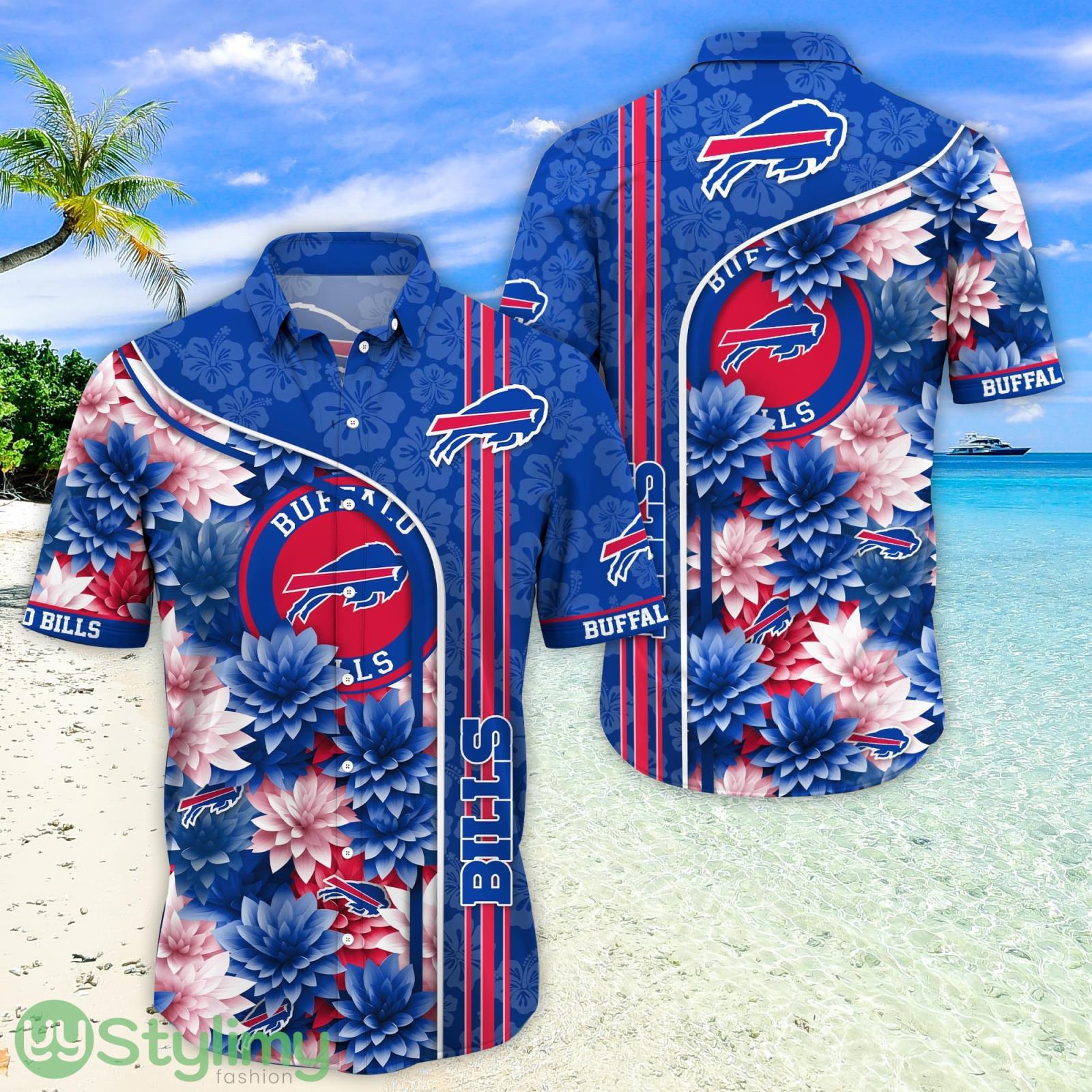 Buffalo Bills Aloha Hawaiian Shirt Trending Summer Beach Gift 3 Buffalo Bills Hawaiian Shirt Trending Summer. Gift For Fan H51333 Product Photo 1