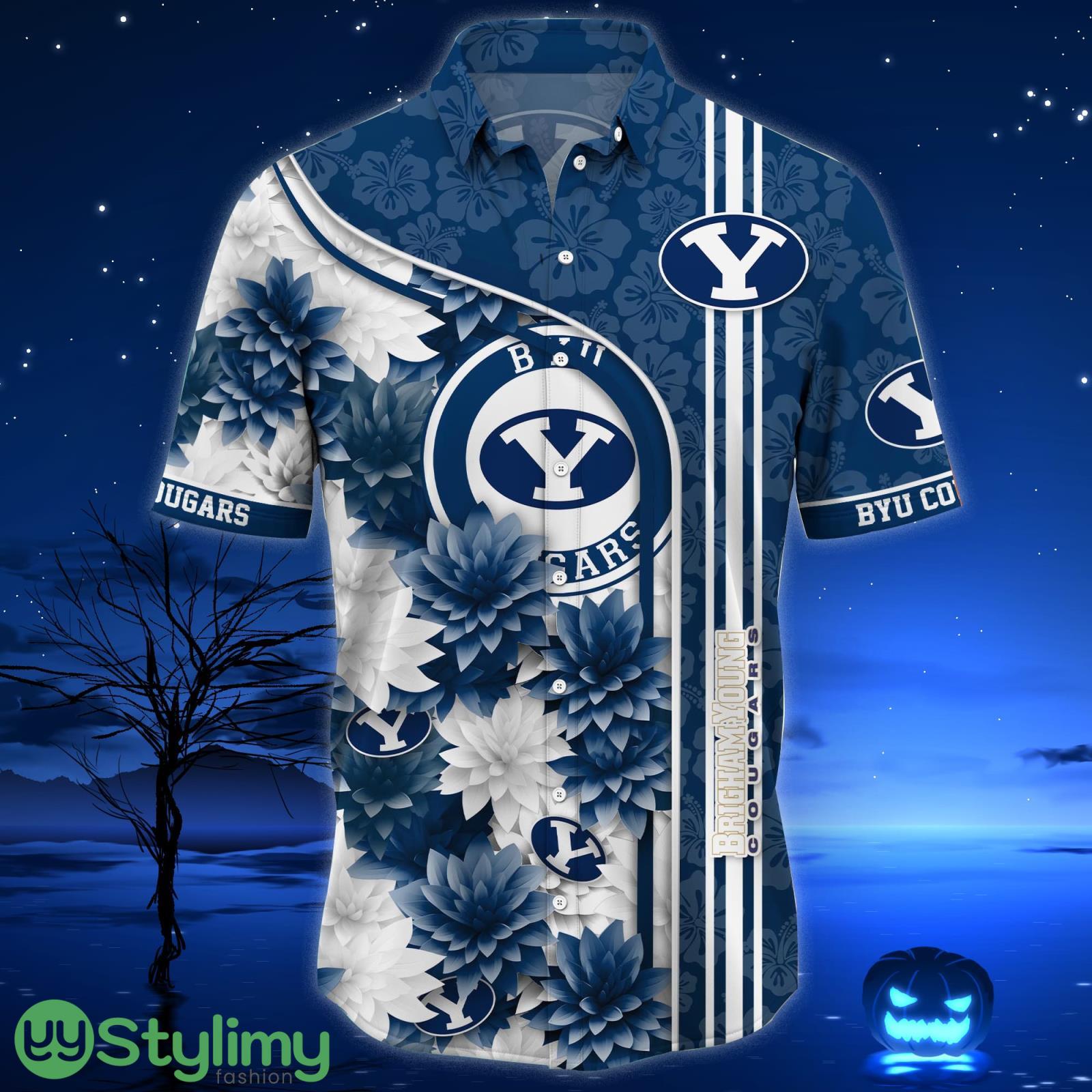 BYU Cougars Aloha Hawaiian Shirt Trending Summer Beach Gift 2 BYU Cougars Hawaiian Shirt Trending Summer. Gift For Fan H51333 Product Photo 2