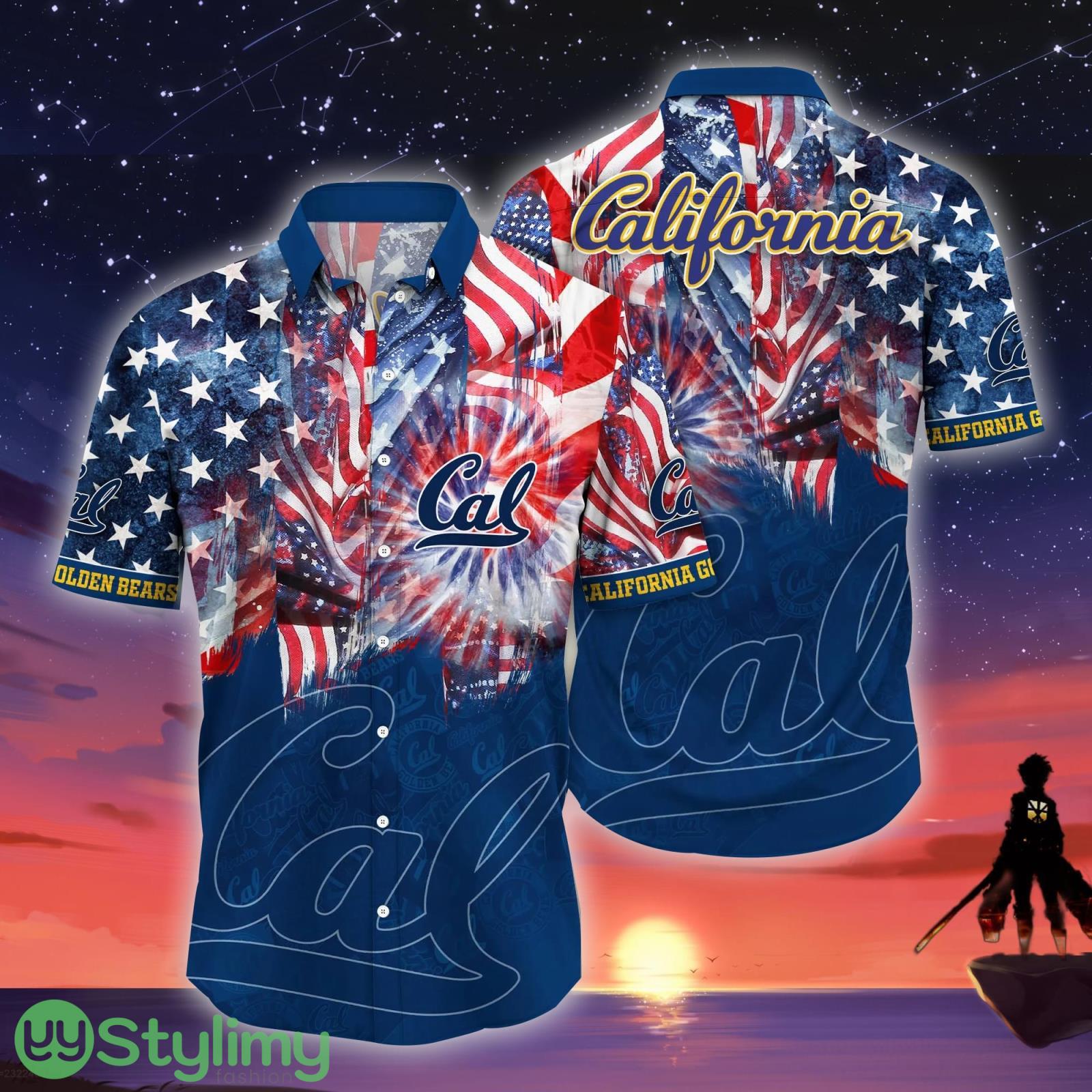 California Golden Bears NCAA3 US Flag Independence Day Hawaiian Shirt For Men And Women 4 California Golden Bears NCAA3 US Flag Independence Day Hawaiian Shirt For Men And Women Product Photo 1