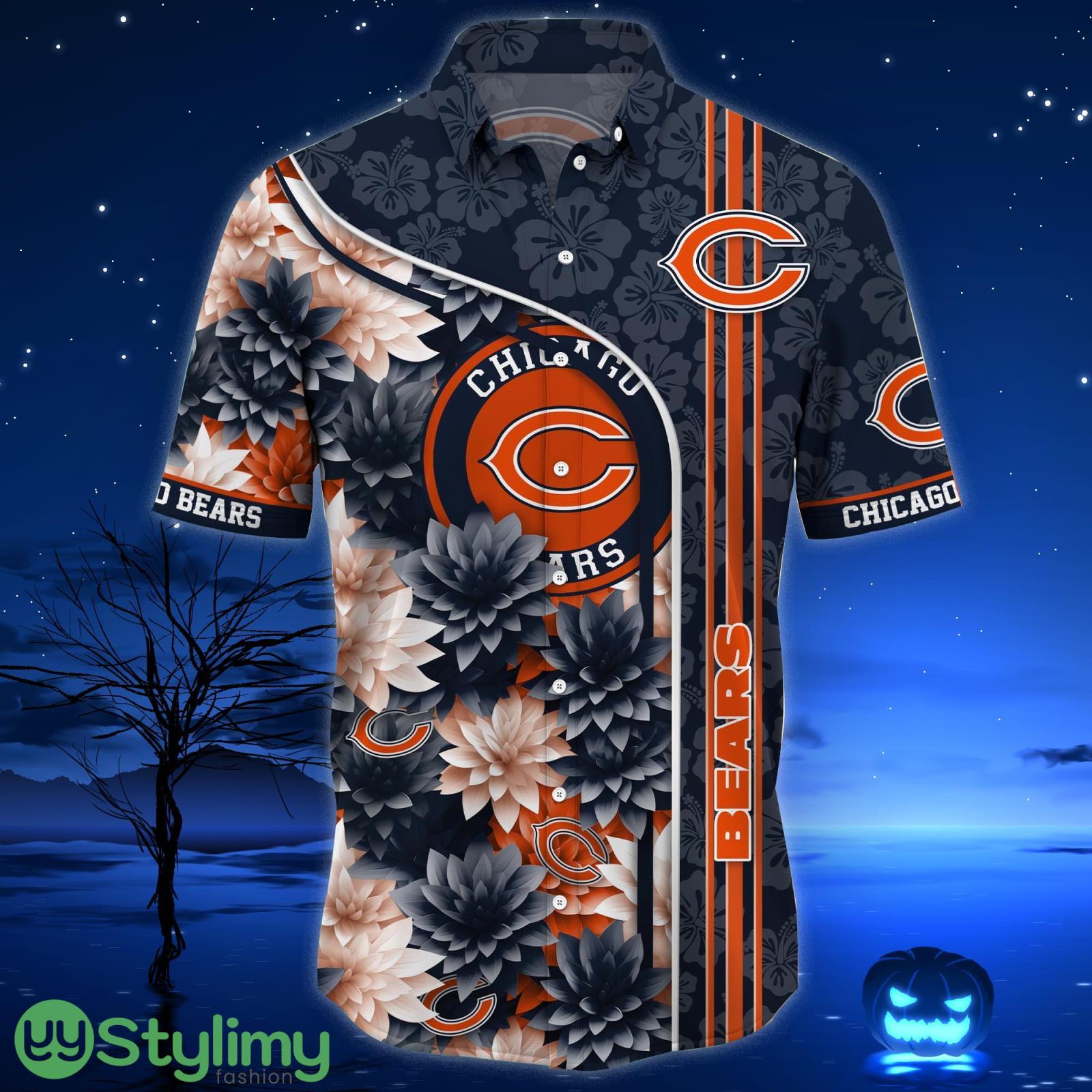Chicago Bears Aloha Hawaiian Shirt Trending Summer Beach Gift 2 Chicago Bears Hawaiian Shirt Trending Summer. Gift For Fan H51333 Product Photo 2