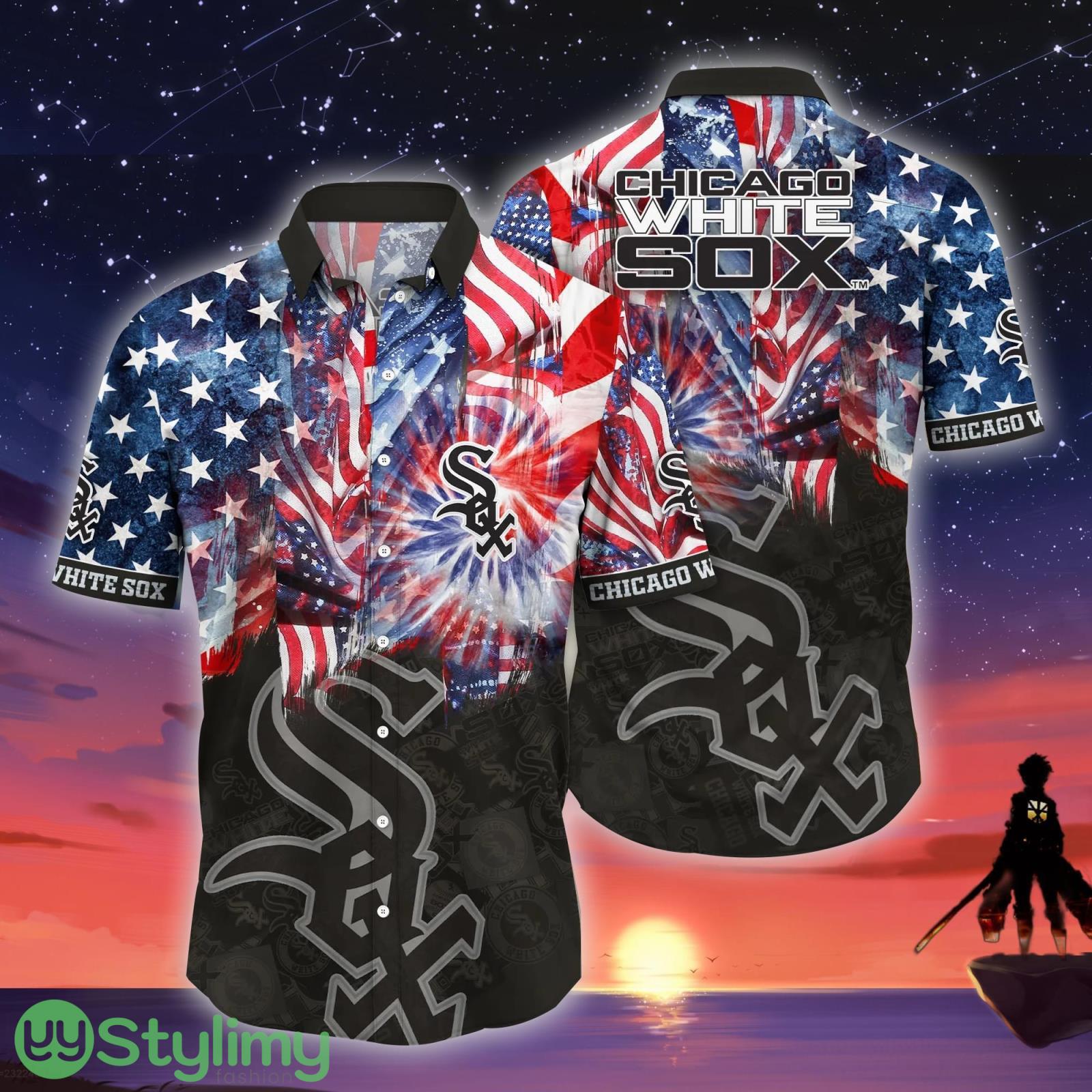 Chicago White Sox MLB US Flag Independence Day Hawaiian Shirt For Men And Women 4 Chicago White Sox MLB US Flag Independence Day Hawaiian Shirt For Men And Women Product Photo 1