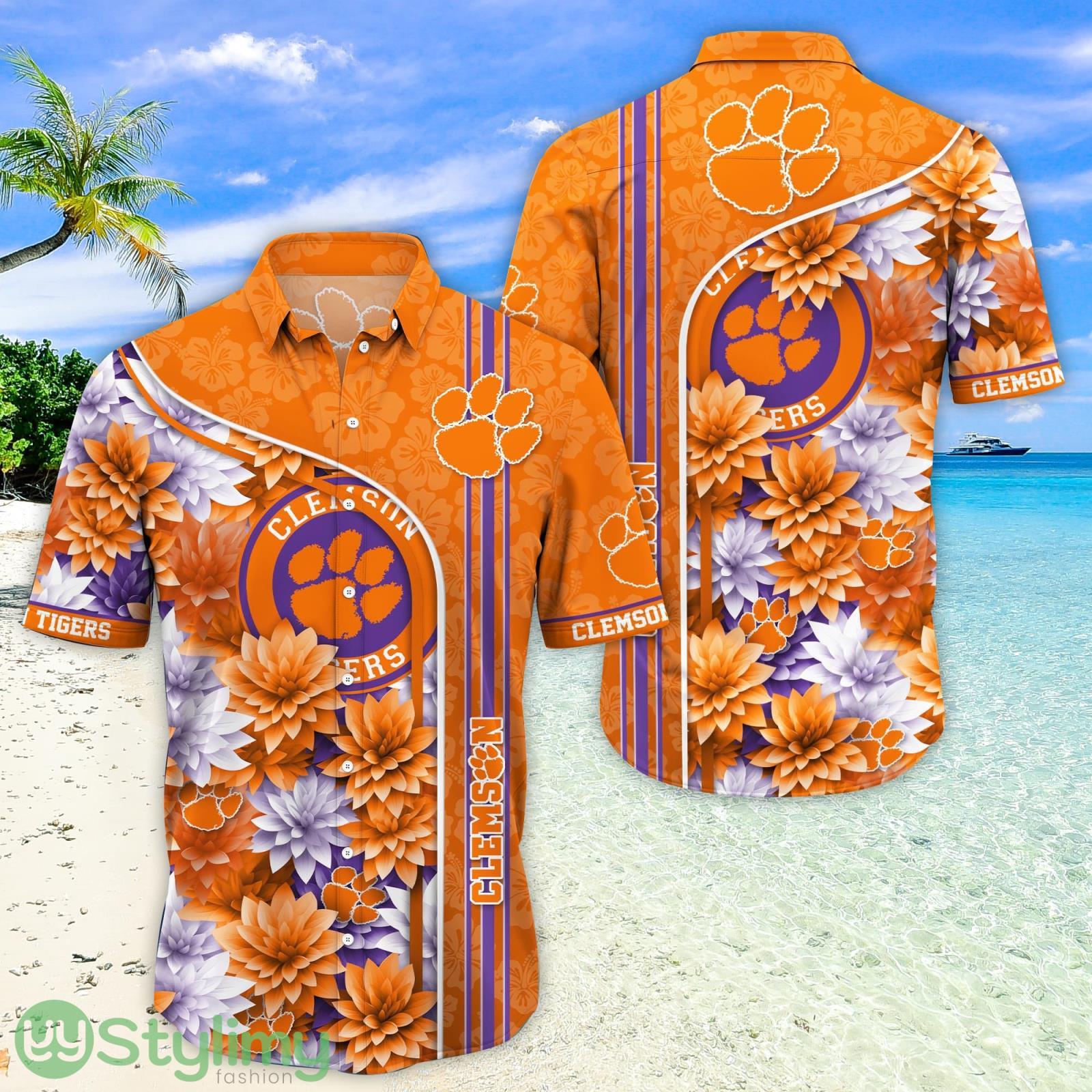 Clemson Tigers Aloha Hawaiian Shirt Trending Summer Beach Gift 3 Clemson Tigers Hawaiian Shirt Trending Summer. Gift For Fan H51333 Product Photo 1