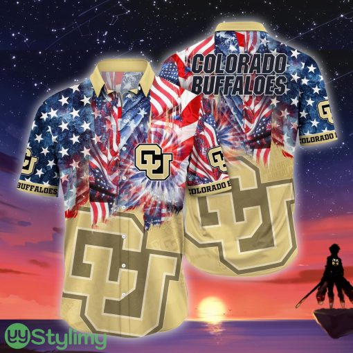Colorado Buffaloes NCAA3 US Flag Independence Day Hawaiian Shirt For Men And Women Product Photo 1