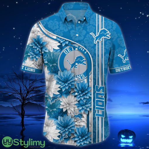 Detroit Lions Aloha Hawaiian Shirt Trending Summer Beach Gift