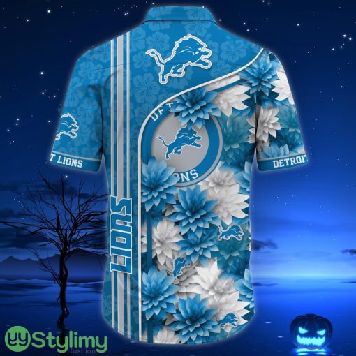 Detroit Lions Aloha Hawaiian Shirt Trending Summer Beach Gift