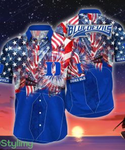 Duke Blue Devils NCAA2 US Flag Independence Day Hawaiian Shirt For Men And Women Product Photo 1