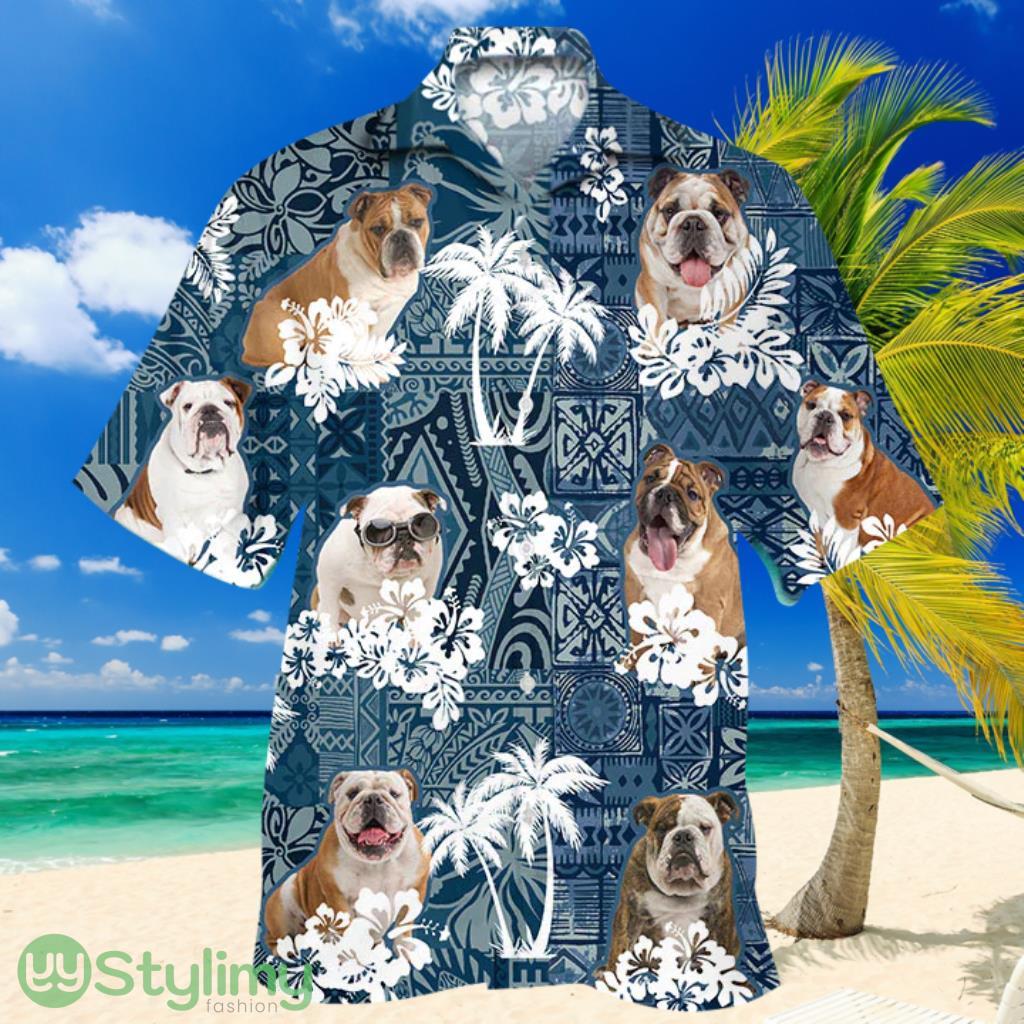 English Bulldog Hawaiian Shirt, Hawaiian Shirt Vintage Flowers Aloha Shirt For Dog Lovers, Hawaiian Shirts For Men, Women 2 English Bulldog Hawaiian Shirt, Hawaiian Shirt Vintage Flowers Aloha Shirt For Dog Lovers, Hawaiian Shirts For Men, Women Product Photo 1