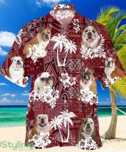 English Bulldog Red Hawaiian Shirt, Gift For Dog Lover Shirts Product Photo 1
