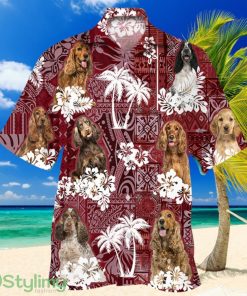 English Cocker Spaniel 2 Red Hawaiian Shirt, Gift For Dog Lover Shirts Product Photo 1