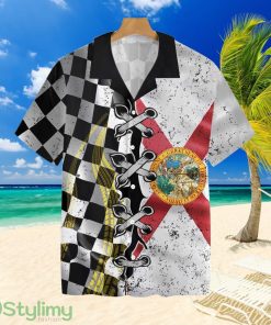 Florida Racing Flag Tropial Hawaiian Shirt For Men And Women Product Photo 1