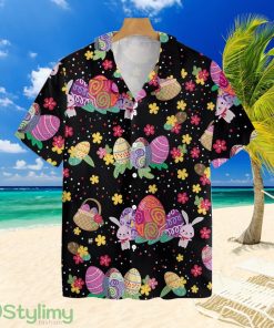 Flower Bunny Easter Tropial Hawaiian Shirt For Men And Women Product Photo 1