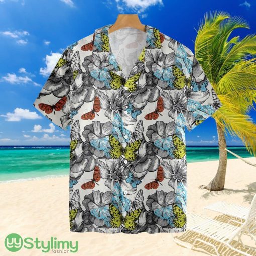 Flying Butterflies Shirt For Men Tropial Hawaiian Shirt For Men And Women