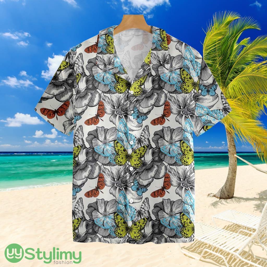 Flying Butterflies Shirt For Men Tropial Hawaiian Shirt For Men And Women 1 Flying Butterflies Shirt For Men Tropial Hawaiian Shirt For Men And Women Product Photo 1