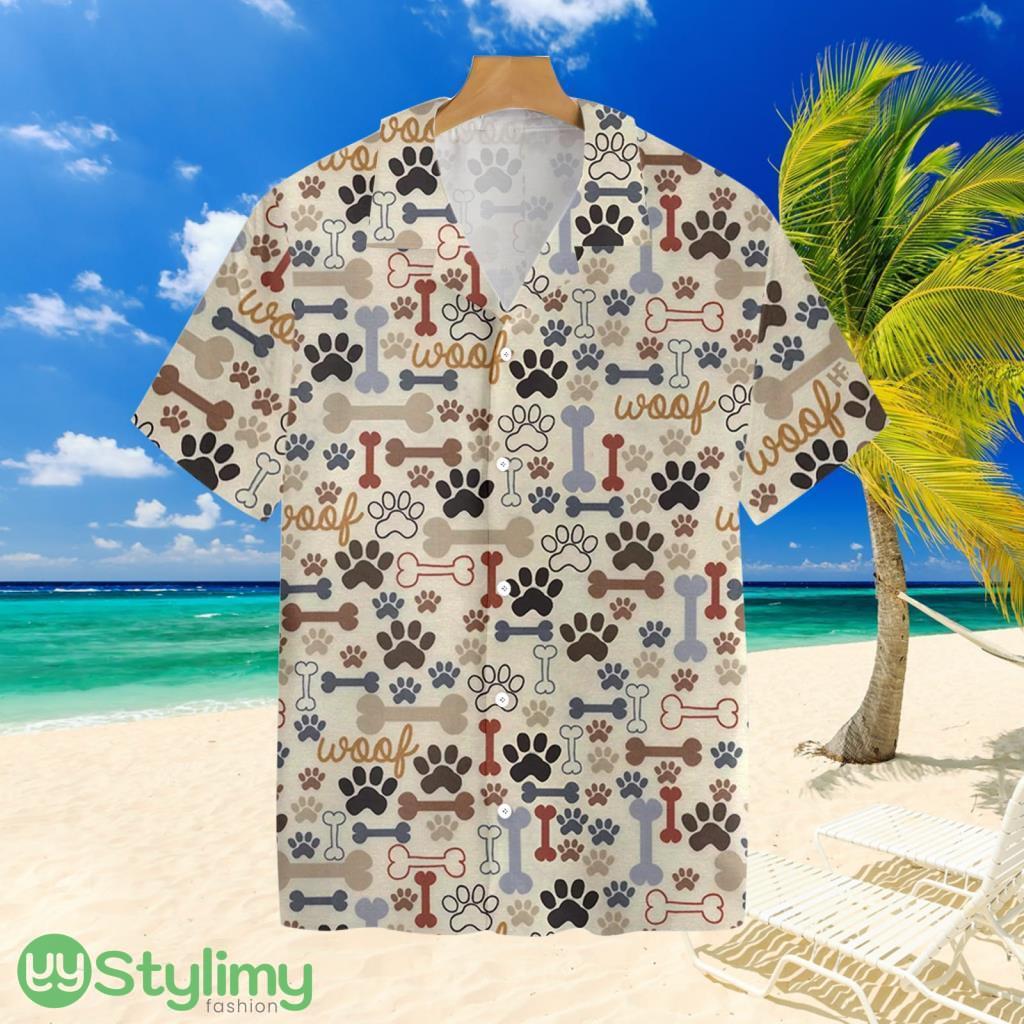 Footprint Dog Bone Seamless Tropial Hawaiian Shirt For Men And Women 1 Footprint Dog Bone Seamless Tropial Hawaiian Shirt For Men And Women Product Photo 1