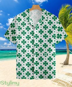 Four Leaf St Patricks Day Tropial Hawaiian Shirt For Men And Women Product Photo 1