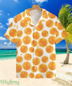 French Bulldog And Orange Tropical Hawaiian Shirt Product Photo 1