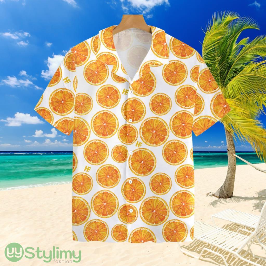 French Bulldog And Orange Tropical Hawaiian Shirt 1 French Bulldog And Orange Tropical Hawaiian Shirt Product Photo 1
