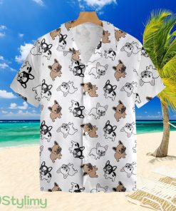 French Bulldog PatternTropical Hawaiian Shirt Product Photo 1